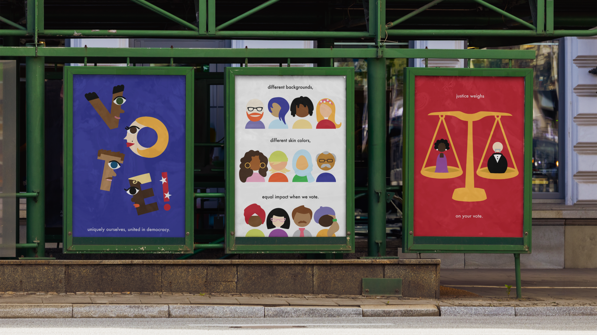Subway Station Three Poster Mockup