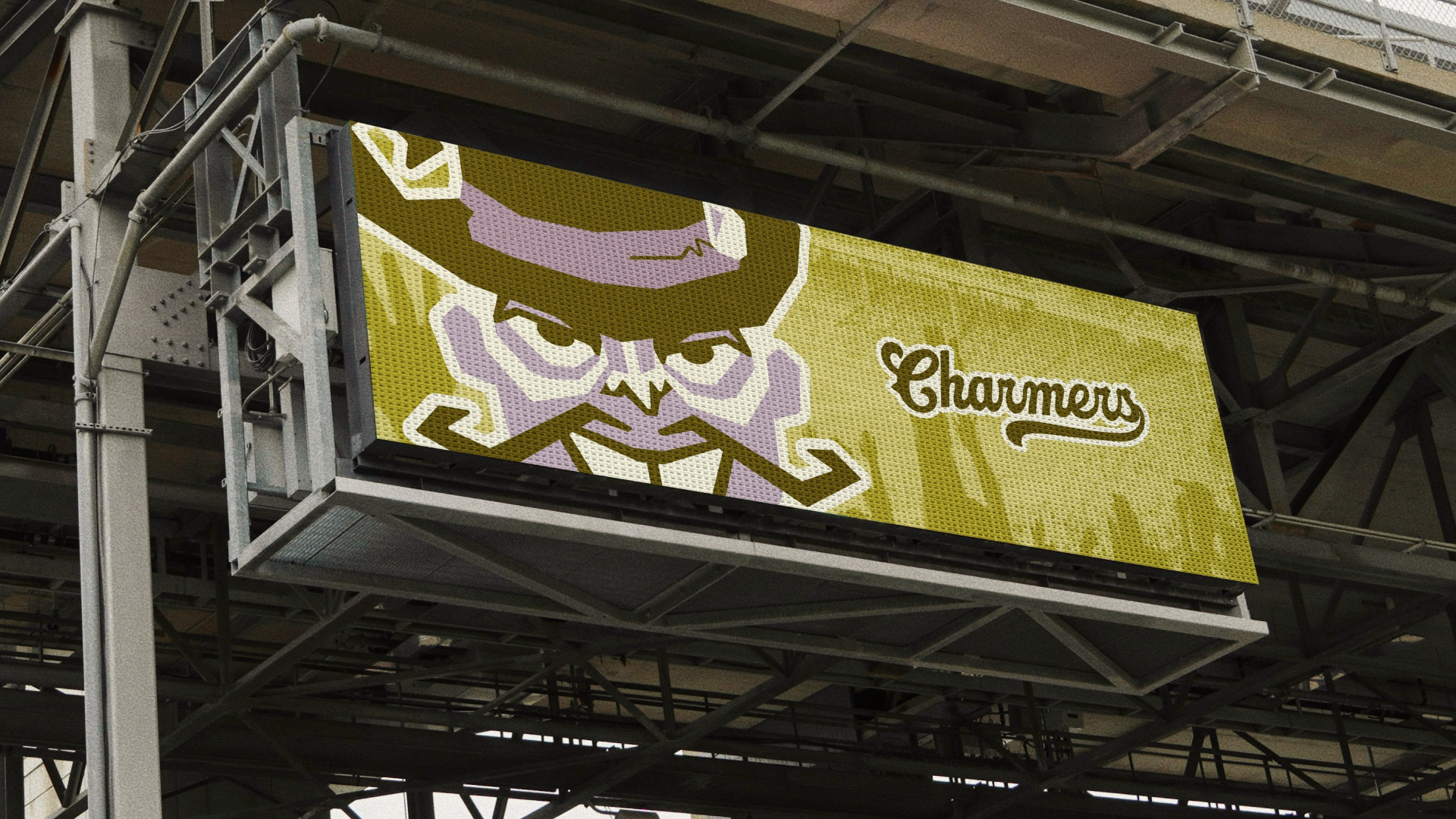 Baseball Stadium Screen Graphic Mockup